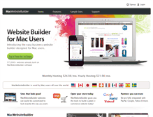 Tablet Screenshot of macwebsitebuilder.com